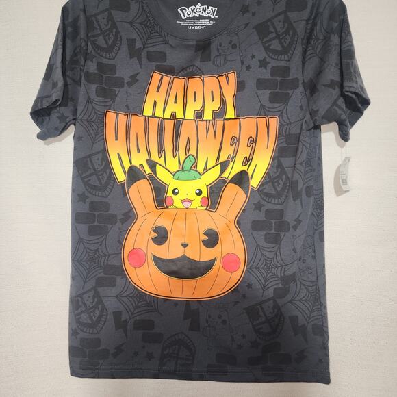 Pokémon ''Happy Halloween!'' Pikachu boys Large shirt - Picture 2 of 6